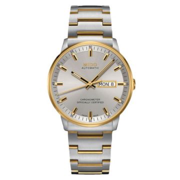 Mido Commander Chronometer Stainless Steel -Yellow Gold / Silver / Bracelet