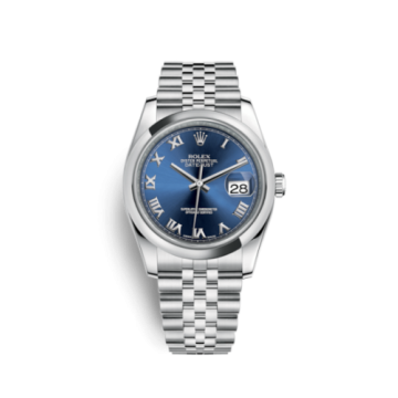 Rolex Datejust 36 Stainless Steel Domed / Jubilee / Blue Roman