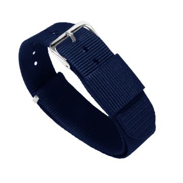 Navy Blue Nylon NATO® style Watch Band - 16mm