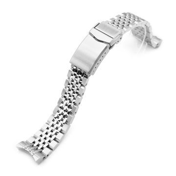 Asteroid Watch Band for TUD BB58, 316L Stainless Steel Brushed and Polished V-Clasp - 16mm