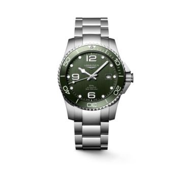 Longines HydroConquest 41 Automatic Stainless Steel / Ceramic / Green / Bracelet