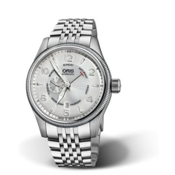 Oris Big Crown Small Second Pointer Day Stainless Steel / Silver / Bracelet