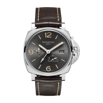 Panerai Luminor Due 45 3 Days GMT Power Reserve Automatic Stainless Steel / Grey