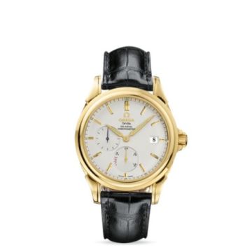 Omega De Ville Co-Axial 38.7 Power Reserve Yellow Gold / Silver