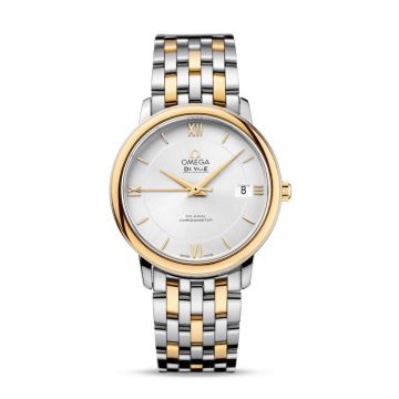 Omega De Ville Prestige Co-Axial 36.8 Stainless Steel / Yellow Gold / Silver / Bracelet