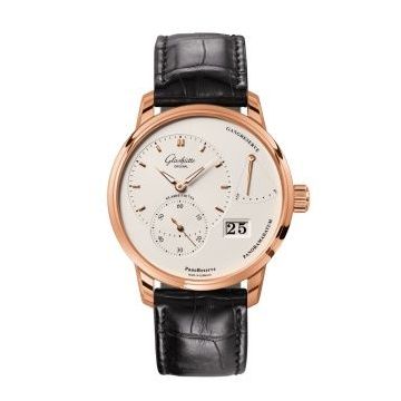 Glashütte Original PanoReserve Red Gold / Silver / Alligator - Folding