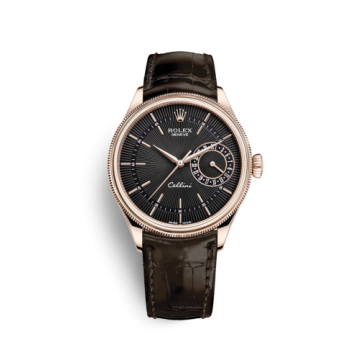 Rolex Cellini Date Everose / Black / Alligator