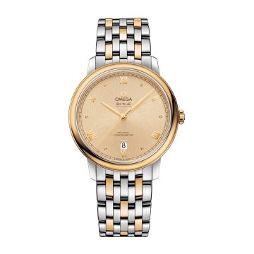 Omega De Ville Prestige Co-Axial 39.5 Stainless Steel / Yellow Gold / Moonshine Sunburst / Bracelet