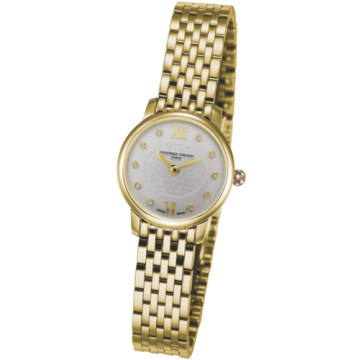 Frederique Constant Slimline Mini Yellow Gold / Silver / Bracelet