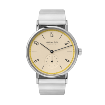 Nomos Glashütte Tangomat A Century of Bauhaus Yellow