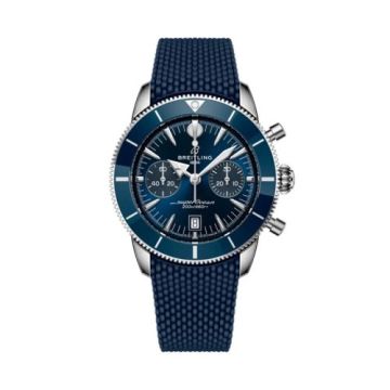Breitling Superocean Heritage B01 Chronograph 42 Stainless Steel / Blue / Rubber
