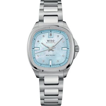 Mido Multifort TV 35 Stainless Stel / Blue MOP / Bracelet