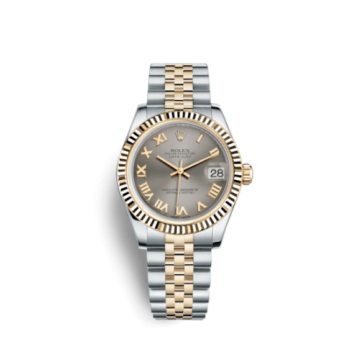 Rolex Datejust 31 Rolesor Yellow Fluted / Jubilee / Steel Roman