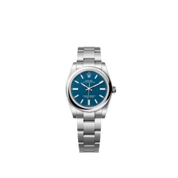 Rolex Oyster Perpetual 34 Stainless Steel / Med Blue