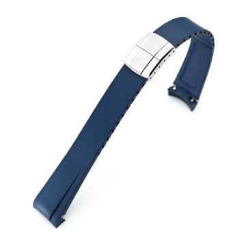 FKM31 Navy Blue Rubber Quick Release Watch Band for TUD BB58 - 7.5mm