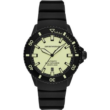 Emporio Armani Diver Sea Explorer Date Black / Yellow