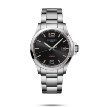 Longines Conquest V.H.P. 43 Stainless Steel / Black / Bracelet
