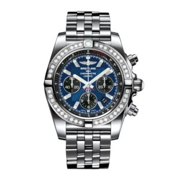 Breitling Chronomat 44 Stainless Steel / Diamond / Blackeye Blue / Bracelet