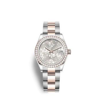 Rolex Datejust 31 Stainless Steel - Rose Gold / Diamond/ Silver - Floral / Oyster