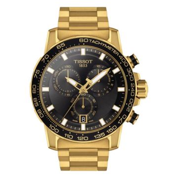 Tissot Supersport Chrono Yellow Gold / Black / Bracelet