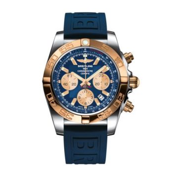 Breitling Chronomat 44 Stainless Steel / Rose Gold / Metallica Blue / Rubber