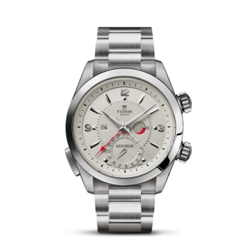 Tudor Heritage Advisor Stainless Steel / TItanium / Silver / Bracelet