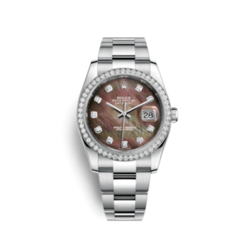 Rolex Datejust 36 Stainless Steel Diamond / Oyster / Black MOP