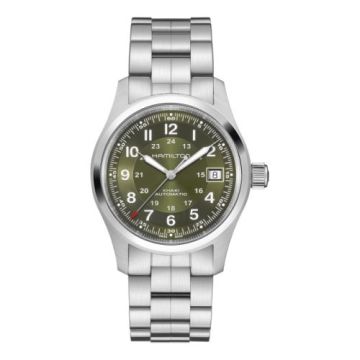 Hamilton Khaki Field Auto 38 Stainless Steel / Green / Bracelet