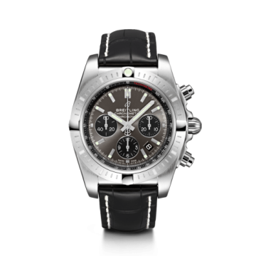Breitling Chronomat B01 Chronograph 44 Stainless Steel / Blackeye Grey / Croco / Folding