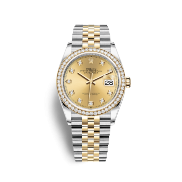 Rolex Datejust 36 Stainless Steel / Yellow Gold / Diamond / Champagne Diamond / Jubilee
