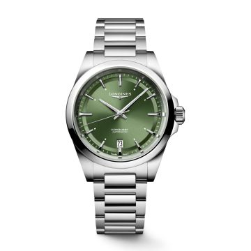 Longines Conquest 38 Stainless Steel / Green / Bracelet
