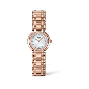 Longines PrimaLuna Quartz 23 Pink Gold Diamond MOP