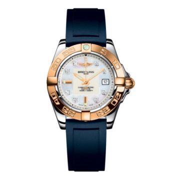 Breitling Galactic 32 Stainless Steel / Rose Gold / Pearl Diamond / Rubber
