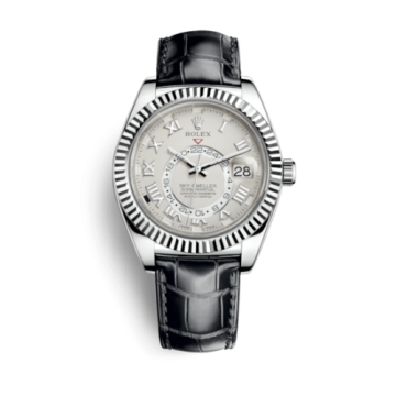 Rolex Sky-Dweller White Gold / Ivory / Alligator