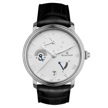 Blancpain Villeret Demi-Fuseau Horaire Stainless Steel / White