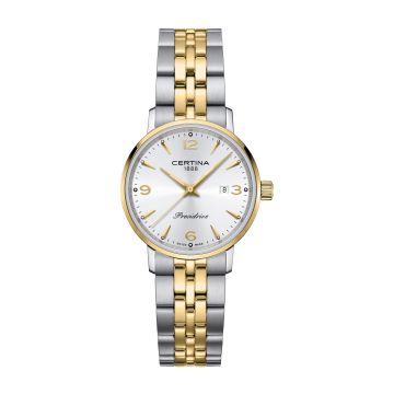 Certina DS Caimano Lady Stainless Steel - Yellow Gold / Silver / Bracelet