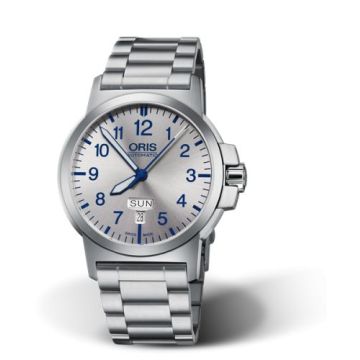 Oris BC3 Advanced Day Date Stainless Steel / Silver / Bracelet