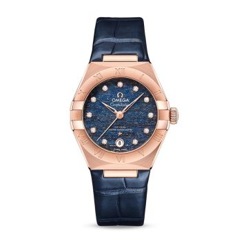 Omega Constellation Manhattan 29 Co-Axial Master Chronometer Sedna Gold / Blue Aventurine