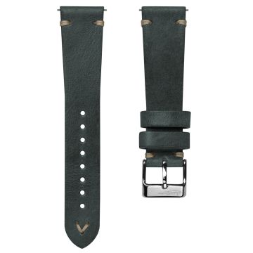 Simple Handmade Italian Leather Watch Strap - Reef - 22mm