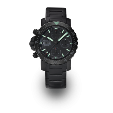 Kobold Phantom Black Ops Chronograph DLC / Black / Bracelet