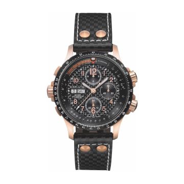 Hamilton Khaki Aviation X-Wind Auto Chrono Red Gold / Carbon