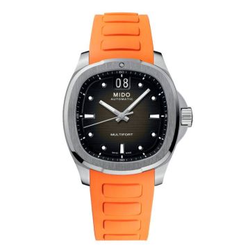 Mido Multifort TV Big Date Stainless Steel / Green / Rubber