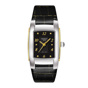 Tissot T-10 Stainless Steel / Yellow Gold / Black