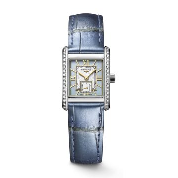 Longines Mini Dolce Vita 21.5 Quartz Stainless Steel - Diamond / Blue