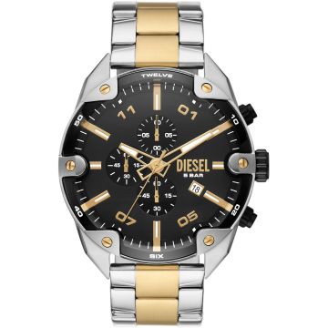 Diesel Spiked Chronograph Gold / Silver