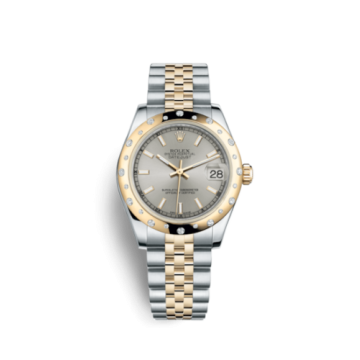 Rolex Datejust 31 Rolesor Yellow Domed Diamond / Jubilee / Silver