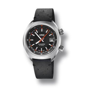 Oris Chronoris Date / Black / Black Leather