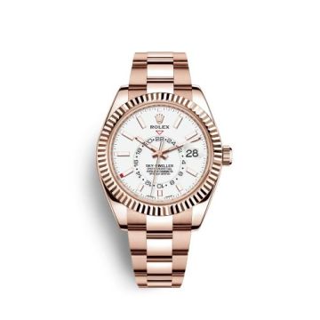 Rolex Sky-Dweller Everose / White