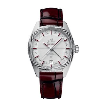 Omega Globemaster Annual Calendar Platinum / Silver / Burgundy
