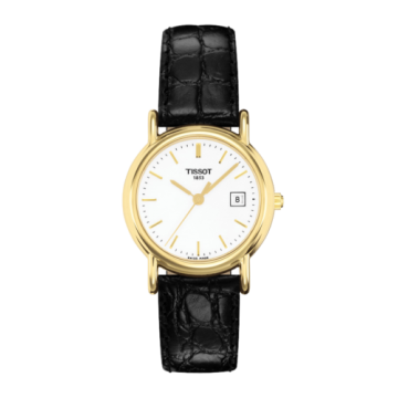 Tissot Carson Quartz 26.8 Yellow Gold / Silver / Strap
